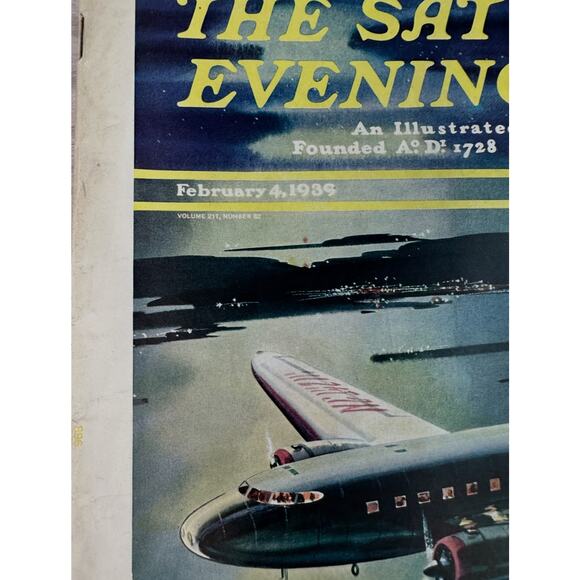 VTG The Saturday Evening Post Magazine 1939 Feb 4 Kotula Aviation King George VI - Picture 5 of 6